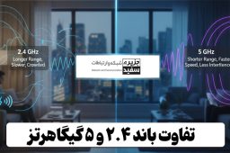 تفاوت باند 2.4 و 5 گیگاهرتز در وای فای - جزیره سفید شبکه و ارتباطات