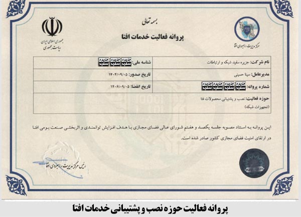 مجوزهای جزیره سفید